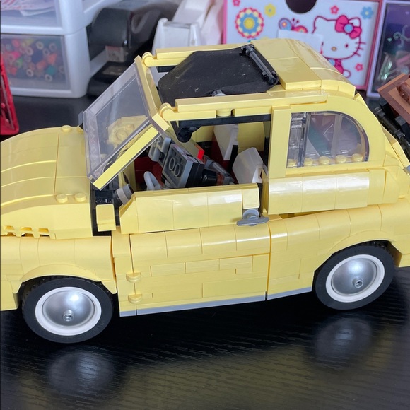 Lego Other - Lego- Fiat Nuova 500- yellow buggie